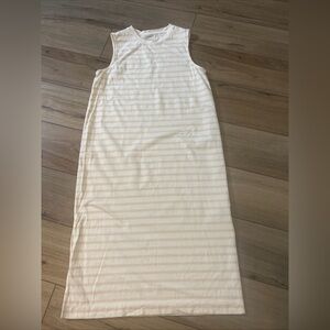 EVERLANE Weekend Tank Dress Vacation Beachy Cruise Travel Comfort Soft Maxi L